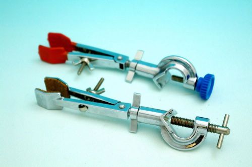 Lab  Two prong electroplating Adjustable swivel univeral clamp holder( big)