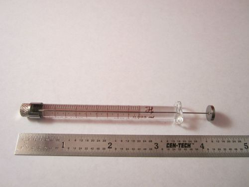 HAMILTON GLASS SYRINGE 0.10 ml GAS CHROMATOGRAPHY BIN#1C