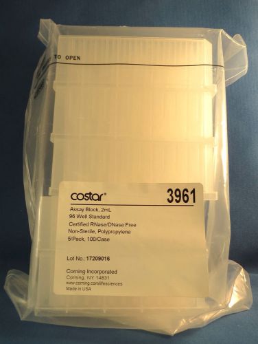 Corning Costar 2mL Assay Block 96 Well V-Bottom Standard # 3961 Pack of 5