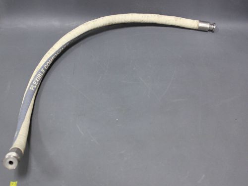 35&#034; FLEXIBLE COMPONENTS WTLCT CHEMFLUOR SANITARY HOSE W/ 1/2&#034; FLANGE(S17-1-210E)