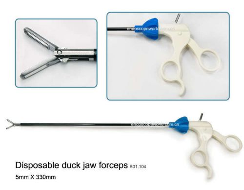 Disposable Duck Jaw Forceps 5X330mm Laparoscopy