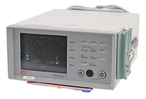 Abbott oximetrix-3 so2/co computer patient monitor cardiac output critical care for sale