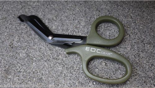 Heavy Duty Military style Trauma EMT/Paramedic Shears MOSS GREEN.