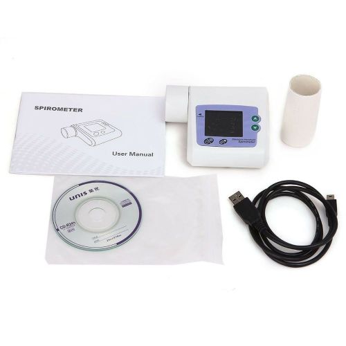 Hot New Digital Spirometer PEF FEFV1 FEF Lung Volume Device + Software,Promotion