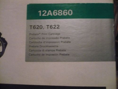 New OEM Lexmark 12A6860 PreBate Cartridge SEALED