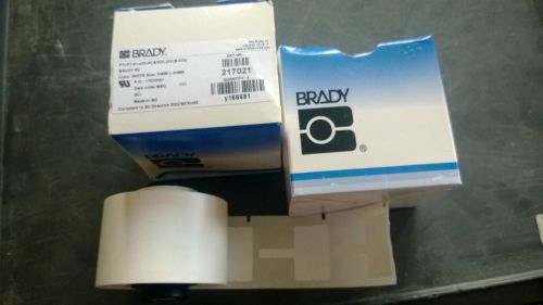 Brady label 217021 ptlft-01-425-pcs/rol250(b-425) white size 30mm x 40mm tls2200 for sale