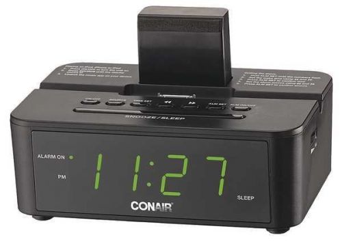 Clock radio w/ipod/iphone 3/3s/4/4s dock, conair crd500 for sale