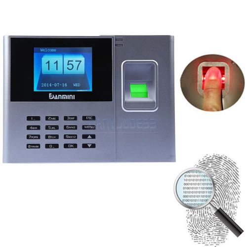 TFT Network Fingerprint Time Attendance Machine USB+ TCP/ IP Employee Payroll