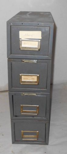 4 stacking Vintage Industrial Steelmaster Steel File Drawers