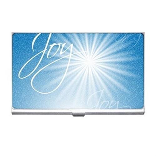 Christmas Joy Bright Star Business Card Holder Case