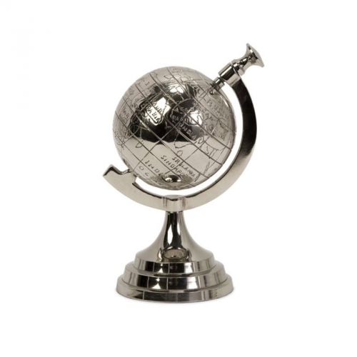 Imax Celio Aluminum Globe 60068 Desk Accessories 8&#034;h x 4&#034;d NEW