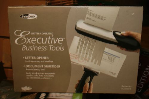 Executive Business Tools, Handheld Letter Opener and Document Shredder