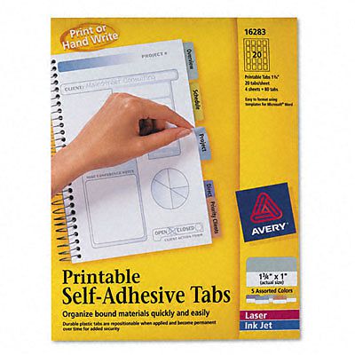 Avery Dennison AVE16283 Binder Tab