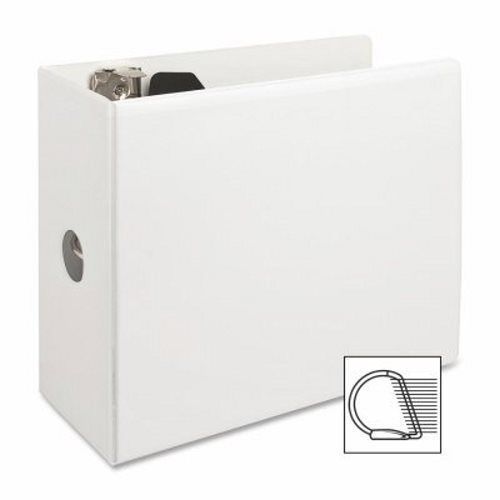 Sparco Slant Ring View Binder, 5&#034; Capacity, 8-1/2&#034;x11&#034;, White (SPR62473)