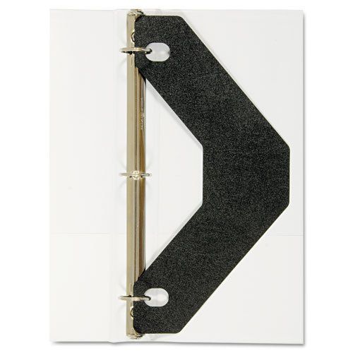 Triangle shaped sheet lifter for three-ring binder, black, 2/pack for sale