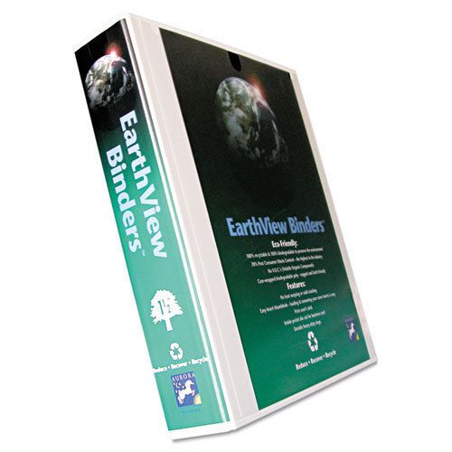 Earthview round ring presentation binder, 1-1/2&#034; capacity, white for sale