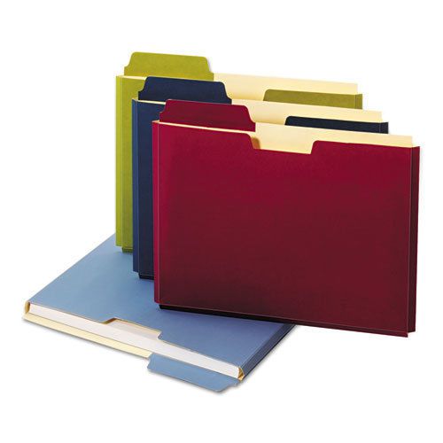 Expanding File Folder Pocket, Letter, 11 Point Stock, Assorted, 10/Pack