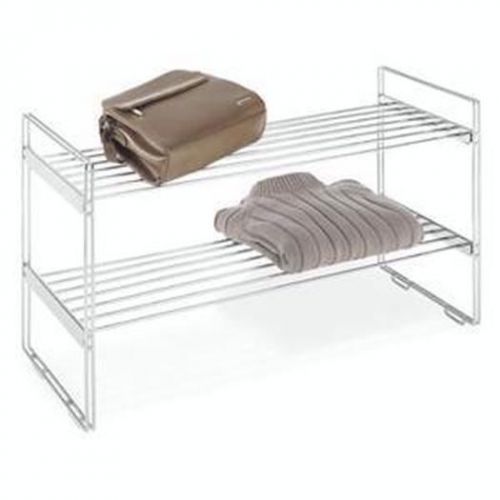 Stackable Closet Shelves 2Tier Storage &amp; Organization 6175-861