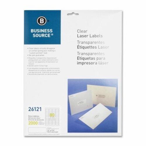 Business Source Laser Labels, Return Address, 1/2&#034;x1-3/4&#034;, 2,000 Pack (BSN26121)