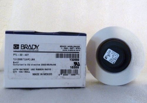 ONE ROLL NEW BRADY PTL-23-427 LINK LABELS FOR TLS2200 TLS-PC PRINTERS 18389