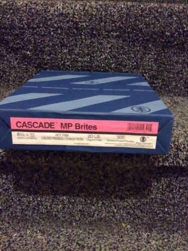 CASCADE MP BRITES 20 LBS HOT PINK PRINTER PAPER 500 SHEETS NEW