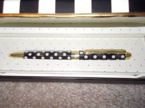 Kate Spade Navy and White Polka Dot Pen