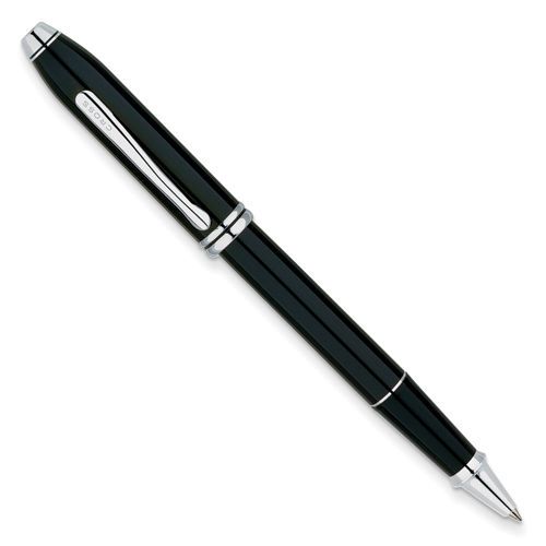 Townsend black lacquer rhodium-plated selectip rolling ball pen for sale