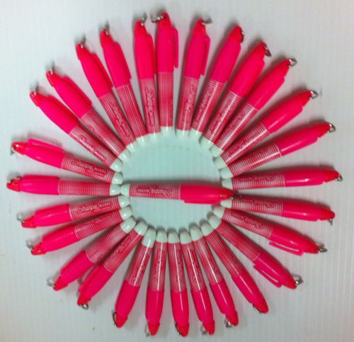 10 Sharpie Fashion Mini Pink Chisel Tip Highlighters