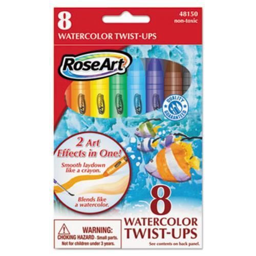 Board Dudes 48150AA24 Watercolor Twist Ups, Assorted, 8 Per Set