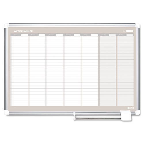 MasterVision MasterVision Grid Planning Board, 1x2&#034; Grid, 24x36, - BVCGA0396830