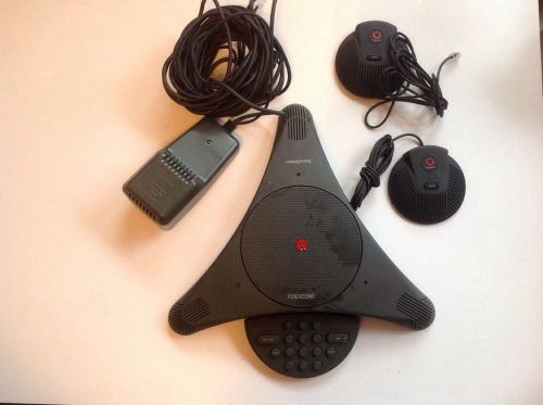 Polycom SoundStation EX &amp; 2 Microphones &amp; Wall Module. NO RESERVE!