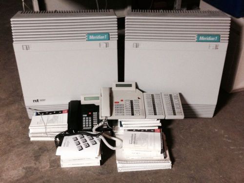 Nortel Meridian 1 PBX 192 Line Phone System Complete