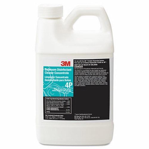 3m Bathroom Disinfectant Cleaner Concentrate 4P, 1900mL Bottle, 6/Carton (MMM4P)