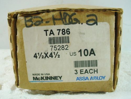 Mckinney t786 us10a  full mortise  hinge 4-1/2 x 4-1/2  75282 for sale