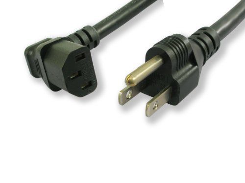 Lynn Electronics C13D515P15A-8F 15-Amp/125-volt 8-Feet Power Cord IEC 60320 C13