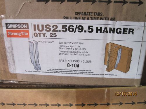 One (1) box of twenty five (25) simpson strongtie ius2.56/9.5 for sale