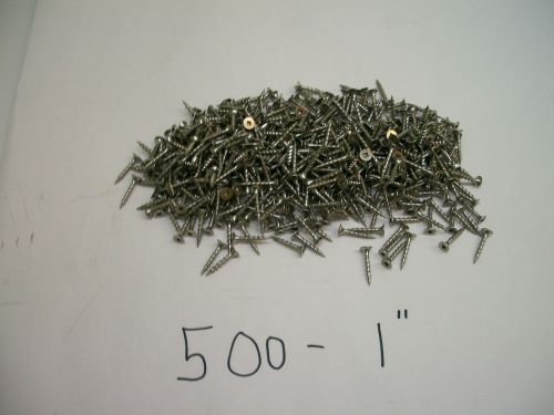 500 STAINLESS STEEL DECK SCREWS 1&#034;