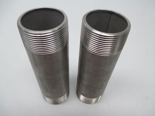 LOT 2 NEW MERIT M304/L40W1FAHK050181 NIPPLE 5-7/8INX1-1/2IN NPT FITTING D263604