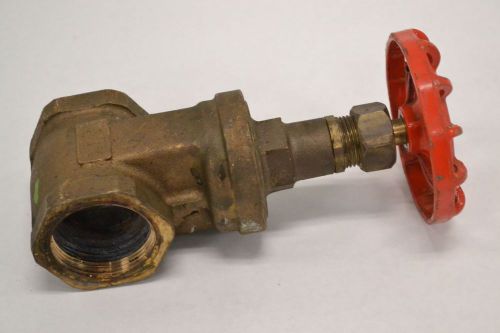 STOCKHAM B-128 300CWP 150 BRASS THREADED 1-1/2 IN GATE VALVE B265163