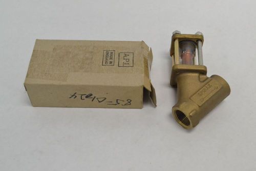 NEW SPIRAX SARCO SIGHT GLASS BRASS BALL THREADED 3/4 IN NPT CHECK VALVE B264132