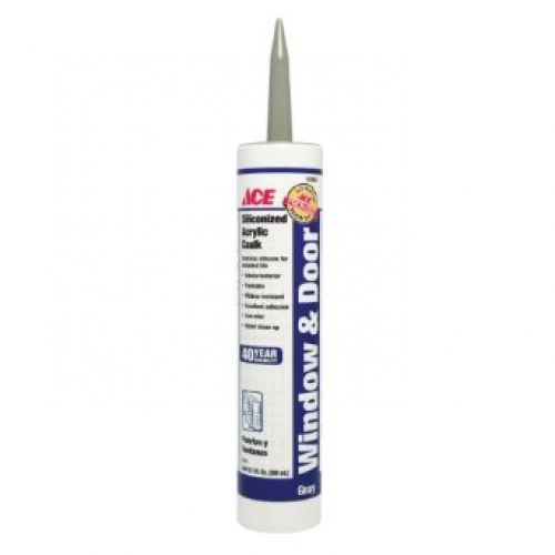 Ace 18192 Siliconized Acrylic Caulk 10.1 oz Cartridge