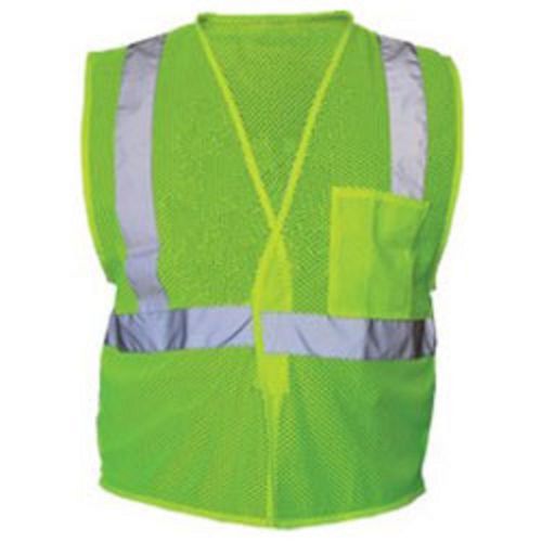 Old Toledo Brands - Lime Mesh Vest with Reflective Class 2 Color, X-Large