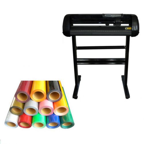 24&#034; cutter plotter with artcut software 10ft t-shirt heating transfer vinyl for sale