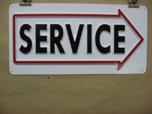 Service arrow frame right 3-d embossed plastic 6x14 sign autmotive shop garage for sale