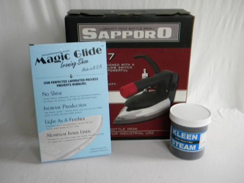 Sapporo Gravity Feed Bottle Steam Iron~SP-527 Wholeset