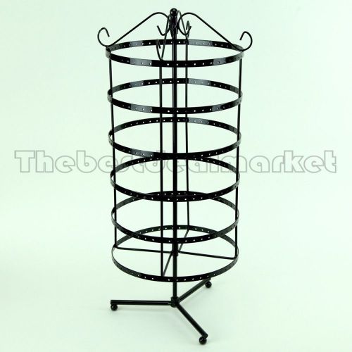 New Fancy Gift Earrings Jewelry Display Stand Holder Metal 6 Tiers Black 23049