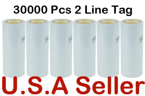 New 6 tube 10 rolls 2 line price gun label mx6600 500pcs per roll freeshipping for sale