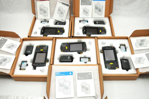 LOT OF 5 SYMBOL MOTOROLA  MC7090-PK0DCQFA7WR WM5.0 IMAGER  BARCODE SCANNER