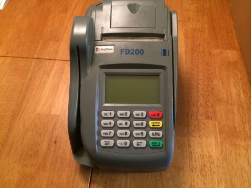 First Data FD-200 Credit Card &amp; Check Reader Terminal