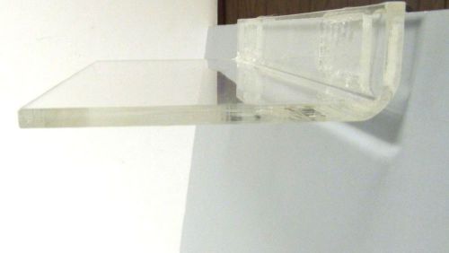 GRIDWALL FOOTWEAR DISPLAY SHELF~CLEAR ACRYLIC~ 4&#034;x9&#034; ~ NEW